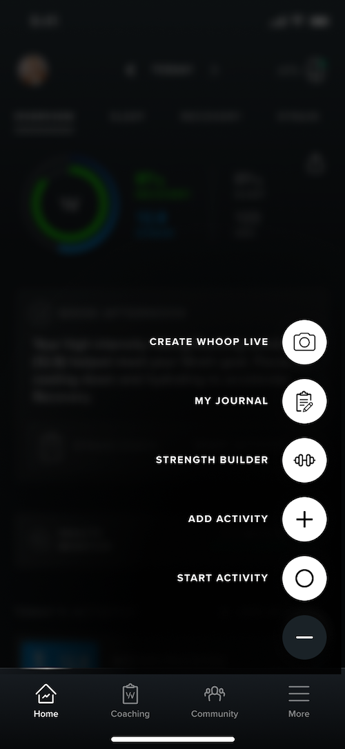 Automatic and Manual Activity Detection
