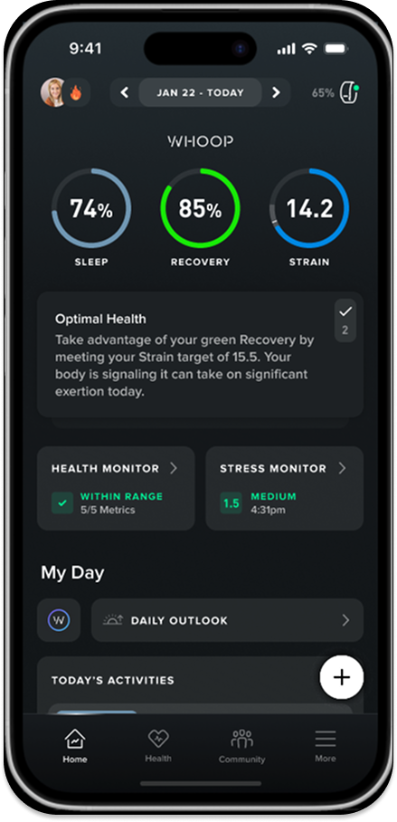 Navigating the WHOOP Mobile and Web App